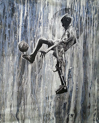 Pessimism, 24 x 30, Acrylic on Canvas  by Ajit Deswandikar