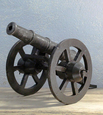 Field Gun, 14 x 10 x 9, Scrap Metal by Gourav Kulshektra
