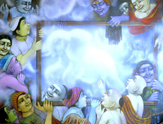                             Celebration, 54 x 72, Acrylic on Canvas by Pramod Apet
                        