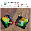 Enamelling on Copper Jewellery with Silver Foil