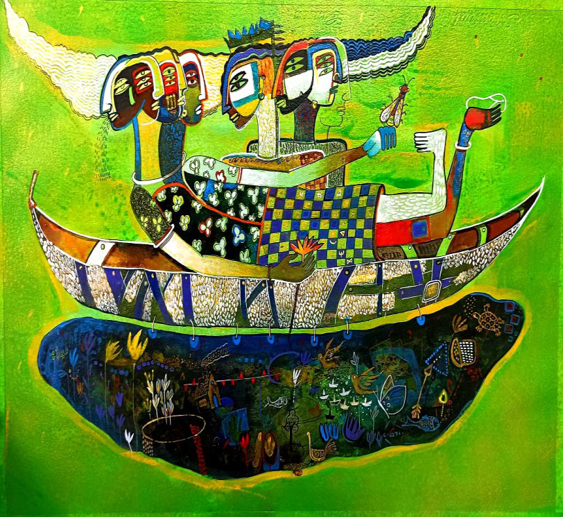 Wizards Pound 2 by Pawan Kumar Acrylic